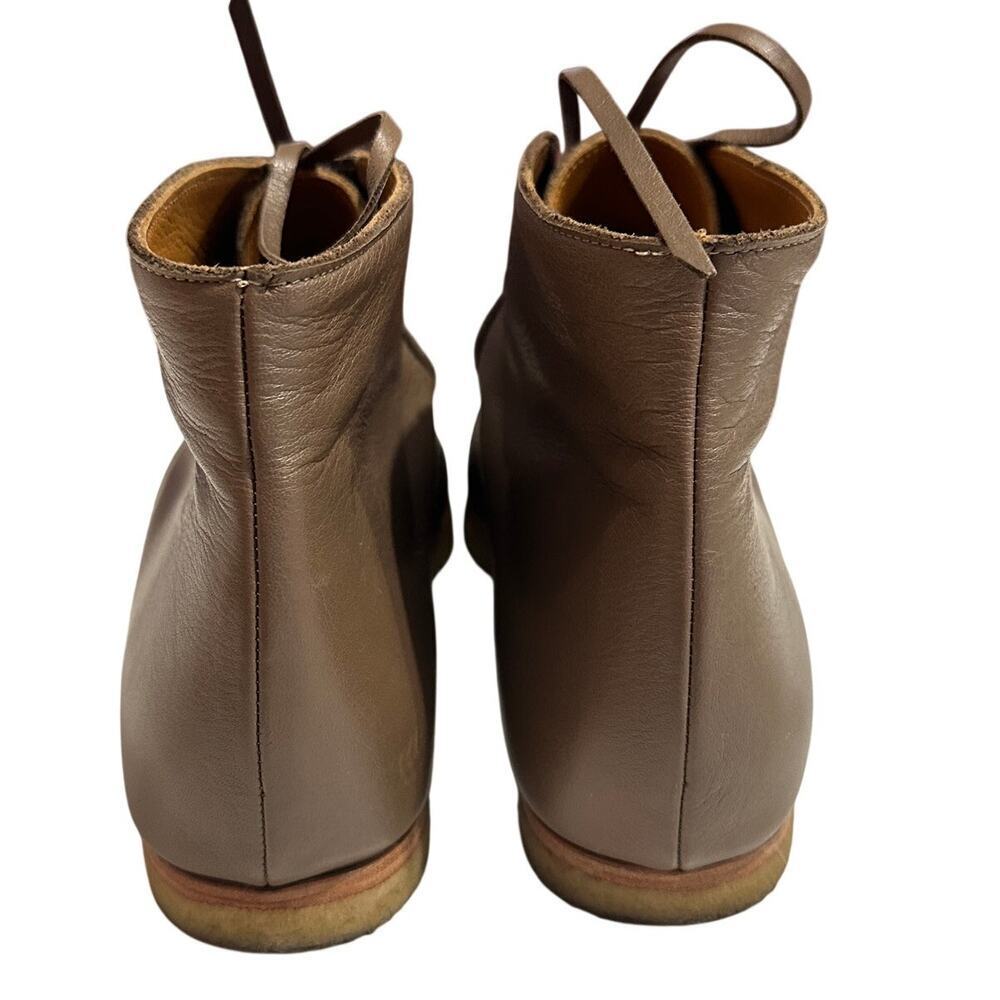 Coclico Women's Quinn Leather Brown Pointed Toe Wedge Chukka Boot, Size 39, EUC - Picture 9 of 10